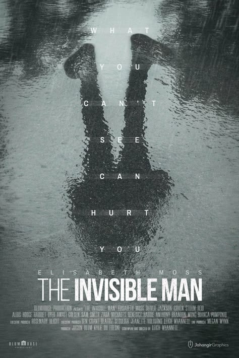 Psychological Horror Movies, The Invisible Man 2020, Oliver Jackson Cohen, Arte Zombie, Leigh Whannell, Dark Universe, The Invisible Man, Film Posters Art, Tv Posters