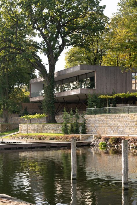 House by the Lake / Carlos Zwick Architekten BDA | ArchDaily House By The Lake, Multigenerational House, Potsdam Germany, Farnsworth House, Haus Am See, Santa Ynez, Residential House, By The Lake, Architecture Project