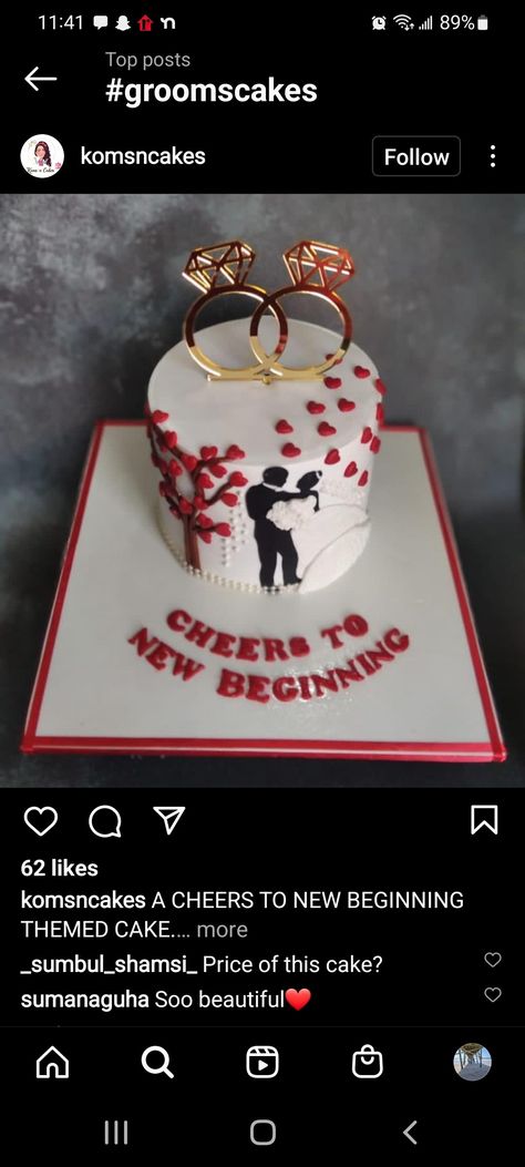 Rehearsal Dinner Cake, New Beginning, Rehearsal Dinner, Rehearsal Dinners, Themed Cakes, New Beginnings, Cake, Quick Saves, Design