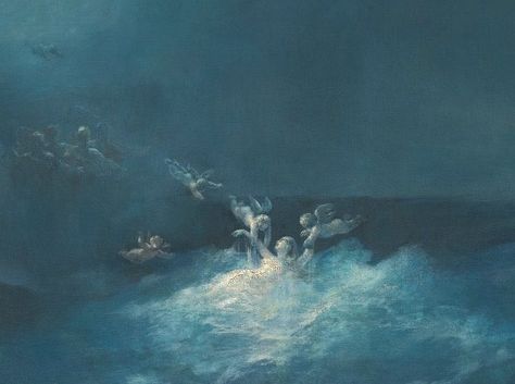 Birth Of Aphrodite, Aphrodite Painting, Ivan Konstantinovich Aivazovsky, Ivan Konstantinovich, Baroque Painting, Nature Artists, Marine Art, 19th Century Art, Mermaids And Mermen