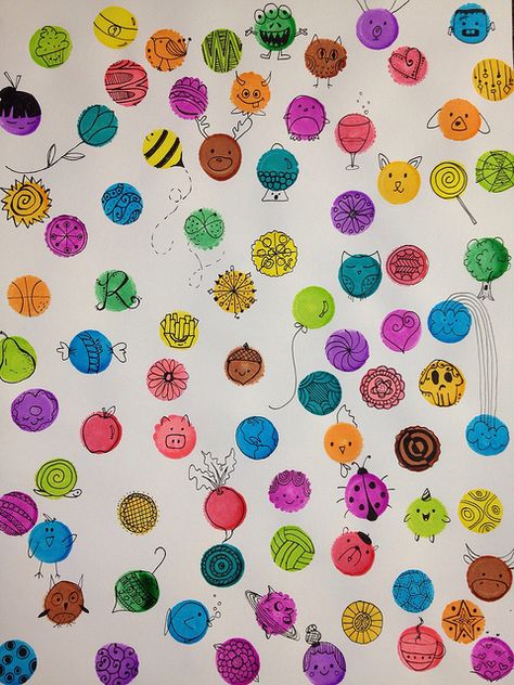 do a dot art | Do-A-Dot Art Doodles Dot Day Collaborative Art, Dot Day Art Projects Elementary, One Day Kindergarten Art Lesson, Dot Day Ideas, Dot Art For Kids, Do A Dot Art, Dot Markers Art, Dot Marker Activities, Marker Crafts