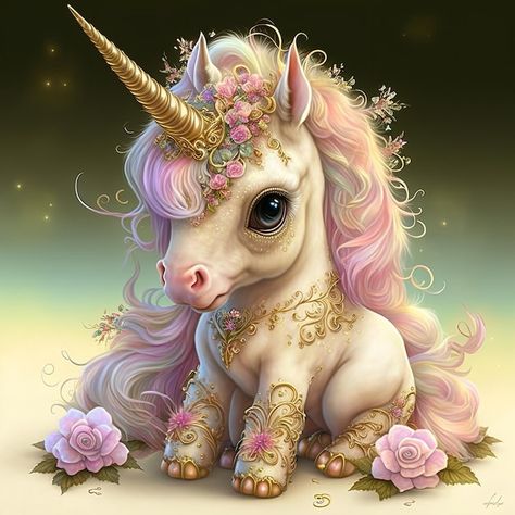 Mythical Creatures Art Cute, Aesthetic Unicorn, Dark Alice In Wonderland, Unicorn Artwork, Unicorn Poster, Unicorn And Fairies, Fall Drawings, Unicorn Pictures, Beautiful Unicorn