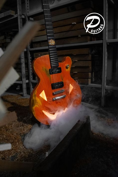 A custom guitar for halloween? Sure we can craft it! Unleash your creativity Halloween Guitar, Dream Guitar, Chianti Wine, 2023 Halloween, Halloween Orange, Custom Guitar, Can Crafts, Wine Barrel, Electric Guitars