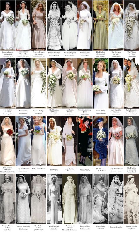 British Royal Wedding, Royal Wedding Aesthetic, Royal Family Weddings, Royal Wedding Dresses, Eugenie Wedding, Famous Wedding Dresses, Royal Wedding Gowns, Family Wedding Photos, Royal Wedding Dress