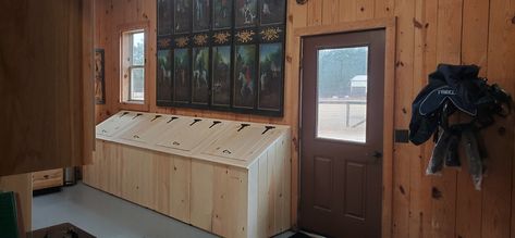 Horse feed bins are an invaluable part of any barn, offering dust-proof storage and other benefits. Read our blog post to learn about the many features and options these items provide: https://cupolasdirect.com/blog/post/horse-feed-bins/ Horse Feed Storage, Horse Feeder, Horse Barn Plans, Horse Feed, Barn Plans, Tack Room, Clean Environment, Amish Country, Horse Barn