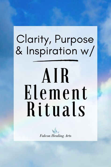 Learn about the energy of the AIR element and how to connect with it through AIR element spiritual practices and healing rituals. Working intentionally with AIR as an element can help you realize greater clarity, purpose, creativity, and inspiration. This AIR element video is the second of a 4-part series on the cardinal elements of nature. #elementsofnature #airelement #airelementenergy Air Element Yoga, Air Element Aesthetic, Air Witch, Elemental Energy, Bruji Tips, Healing Rituals, Air Magic, Element Air, Shamanic Journey