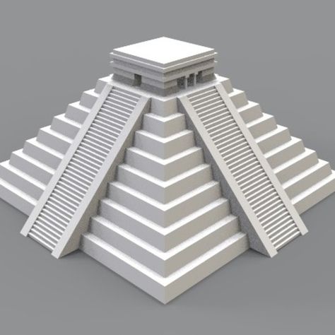 Pyramid Project Ideas, Pyramid Project, 3d Pyramid, Aztec Pyramids, Instruções Origami, Sand Sculptures, Ideas Minecraft, Cardboard Art, Sand Art