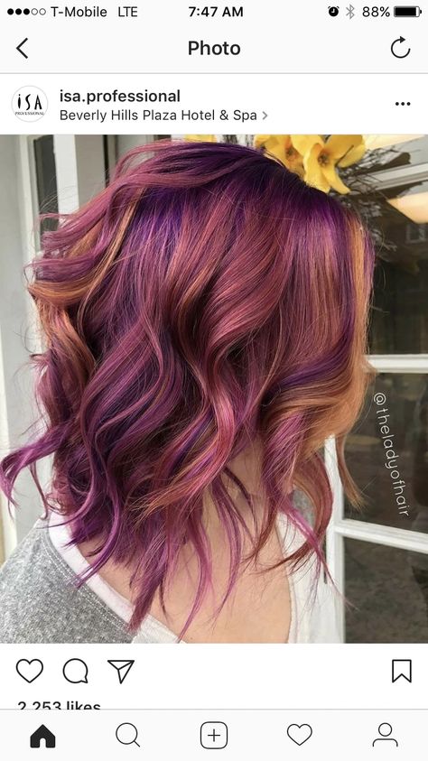 Winter Hair Colors, Winter Hair, Ombre Hair Color, Hair Inspiration Color, Rainbow Hair, Cool Hair Color, Crazy Hair, Hair Today, Hair Dos