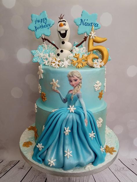 Frozen Cake Designs, Frozen Birthday Party Food, Elsa Birthday Cake, Frozen Birthday Party Cake, Decor Tort, Frozen Themed Birthday Cake, Pastel Frozen, Elsa Cake Frozen, Frozen Birthday Party Ideas