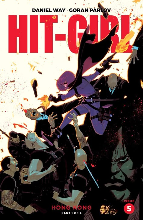 Hit-Girl Vol 2 Season 2 #5 Cover C Variant Matteo Scalera Comic Cover Design Ideas, Comic Book Cover Art Ideas, Manga Cover Design, Comic Cover Ideas, Comic Cover Design, Goran Parlov, Comic Book Cover Art, Comic Cover Art, Matteo Scalera