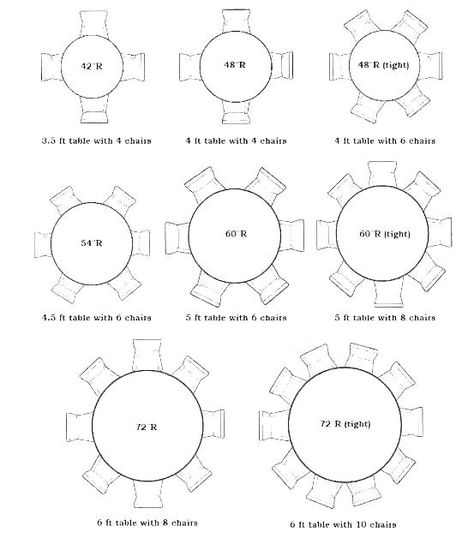 8 Person Round Dining Table, Square Dining Table For 4, 8 Person Dining Table, Seating Chart Classroom, Round Table Sizes, 8 Seater Dining Table, Dining Table Round, Interior Design Dining, Dining Table Sizes