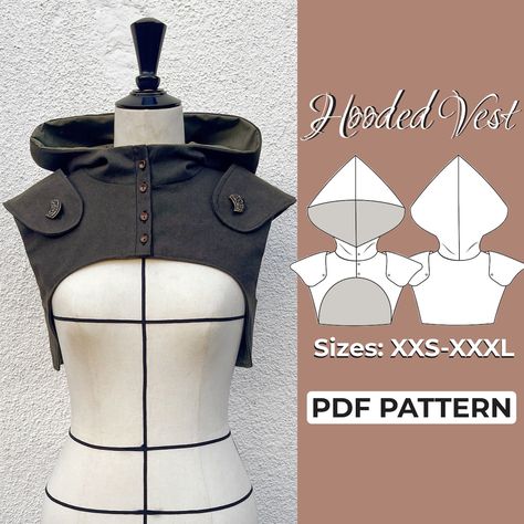 This Patterns & Blueprints item by CostumePatternStudio has 8407 favorites from Etsy shoppers. Ships from United States. Listed on 05 Apr, 2024 Hood Patterns Sewing, Elvish Embroidery Pattern, Fantasy Patterns Sewing, Asymmetrical Sewing Pattern, Studio Ghibli Sewing Patterns, Hooded Vest Pattern Sewing, Cyberpunk Sewing Pattern, Medieval Cloak Pattern, Punk Sewing Projects