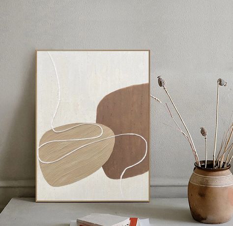 Original beige and brown 3D textured wall art abstract oil painting on canvas wall art painting 3D minimalist textured painting home decor https://etsy.me/41fQ6Om #housewarming #halloween #entryway #contemporary #abstractgeometric #vertical #minimalist #white #brown Simple Beige Painting, Brown Boho Painting, Abstract Painting Brown, Beige Artwork, Entryway Contemporary, Abstract Art Brown And Beige, Tan And Brown Abstract Art, Abstract Painting Brown Beige, Halloween Entryway