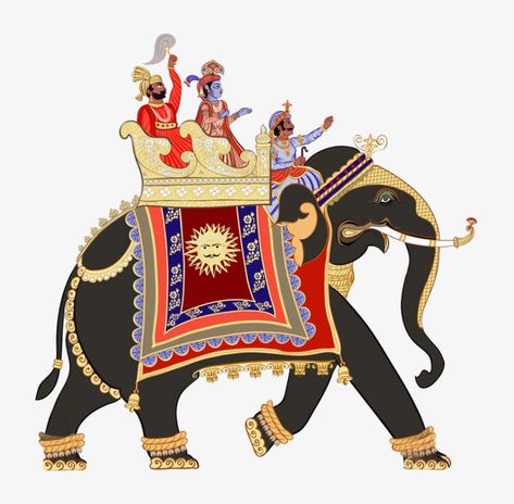 Indian Elephant Art, Rajasthani Art, Elephant Images, Elephant Poster, Elephant Illustration, Elephant Painting, Indian Elephant, Indian Folk Art, Elephant Art