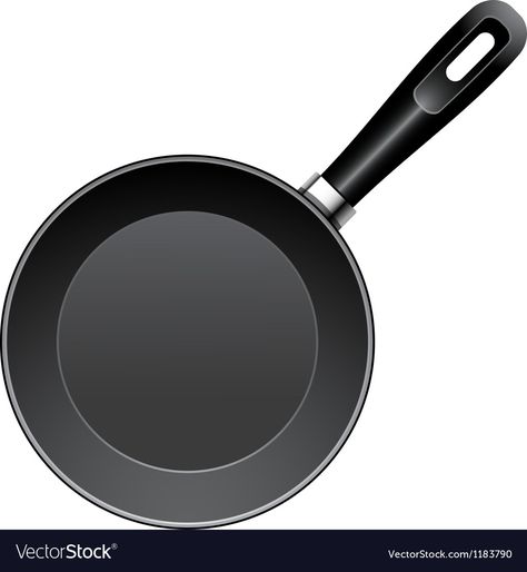 Frying pan Royalty Free Vector Image - VectorStock Pan Drawing, Pan Illustration, Pots And Pans Drawing, Egg In A Pan Drawing, Frying Pan Illustration, Frying Pan Photography, Educational Activities For Preschoolers, Instagram Frame Template, Aesthetic Names