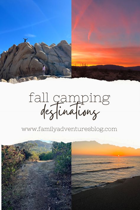 These campgrounds are the best fall campground destinations in Southern California. Camping In The Fall, Autumn Camping, Fall Camping, Camping Destinations, Camping Spots, In The Fall, Southern California, The Fall, Favorite Things