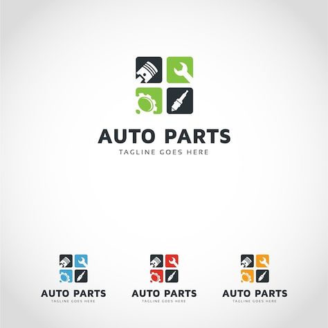 Auto_parts logo | Premium Vector #Freepik #vector #car-parts #part #automobile-parts #engine-logo Mechanics Logo, Garage Logo, Classic Car Garage, Car Icon, Automotive Logo Design, Motorcycle Logo, Logo Car, Industry Logo, Automotive Logo