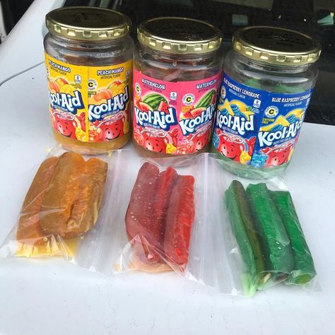 Kool-Aid Pickles are Sweet and Salty Snacks From the Mississippi Delta Sweet And Salty Snacks, Kool Aid Flavors, Southern Elegance, Mississippi Delta, Salty Snacks, Pickling Recipes, Kool Aid, Cooking Show, Canning Recipes