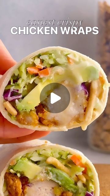 Chelsea Lords on Instagram: "After just one bite of these crispy chicken wraps, my husband said they were the BEST he’d ever had! 😍

Want the recipe? Make sure you’re following my account (so it will send to you!) and comment “WRAP” to get it sent straight to your DMs, or Google “Asian Chicken Wraps chelseasmessyapron” for all the details! 📲

What’s the secret? 🤫 Store-bought crispy chicken strips (Bare or Tyson are my faves) cook in 11 minutes in the air fryer—just enough time to prep everything else. 🥳 Toss some broccoli slaw with a quick 5-ingredient dressing, add crispy chow mein noodles, peanuts or cashews, and creamy avocado. Voilà! Delicious wraps ready to impress anyone who tries them! 🌯💫

Tips For Perfect Asian Chicken Wraps:
Warm Tortillas: Briefly warm them in a skillet or Crispy Chow Mein, Delicious Wraps, Crispy Chow Mein Noodles, Crispy Chicken Strips, Asian Chicken Wraps, Crispy Chicken Wraps, Chow Mein Noodles, Chicken Wrap, Broccoli Slaw