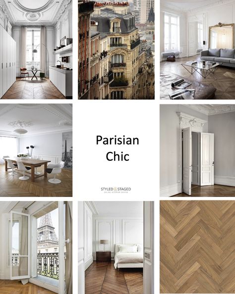 Parisian Chic Style Interior, Parisian Mood Board, Parisian Style Kitchen, Parisian Chic Apartment, Modern French Interior Design, Modern Parisian Interior, Parisian Chic Interior, Parisian Store, Modern Parisian