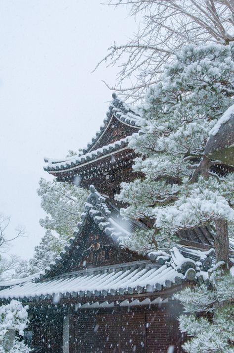 Japanese Winter Aesthetic, Ancient China Aesthetic, Winter In Japan, The Kimono Gallery, Kimono Gallery, Japan Winter, Ancient Chinese Architecture, Ancient Japan, Chinese Aesthetic