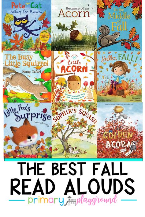 The Best Fall Read Alouds - Primary Playground Letter F Preschool, Alphabet Activities For Preschoolers, Fall Traditions, Fall Vocabulary, Preschool Activity Books, Books For Preschoolers, Fall Books, Fall Classroom, Fall Preschool Activities