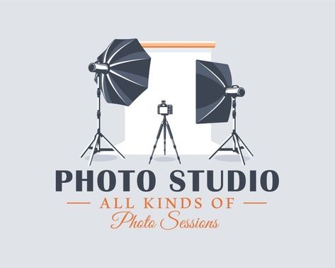 Photo studio label concept. flat design ... | Premium Vector #Freepik #vector #logo #vintage #label #light Photo Studio Logo, Best Photography Logo, Lamp Logo, Photo Studio Design, Frame Wall Collage, Studio Lamp, Nautical Bedroom, Edit Logo, Brand Pattern