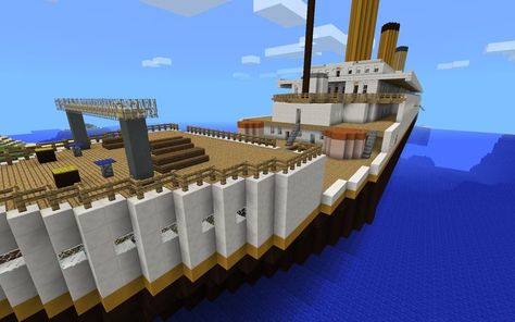 minecraft titanic stern view Minecraft Titanic, Willis Tower, Titanic, Minecraft