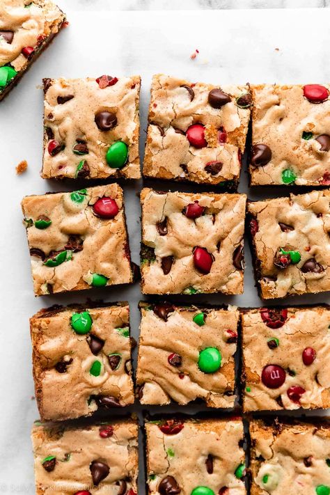 M M Cookie Bars, Desserts Holiday, Wedding Cookie, Cookies Bars, Chocolate Chip Cookie Cake, Sally's Baking, Soft Chocolate Chip Cookies, Recipes Cookies, Cookie Bar