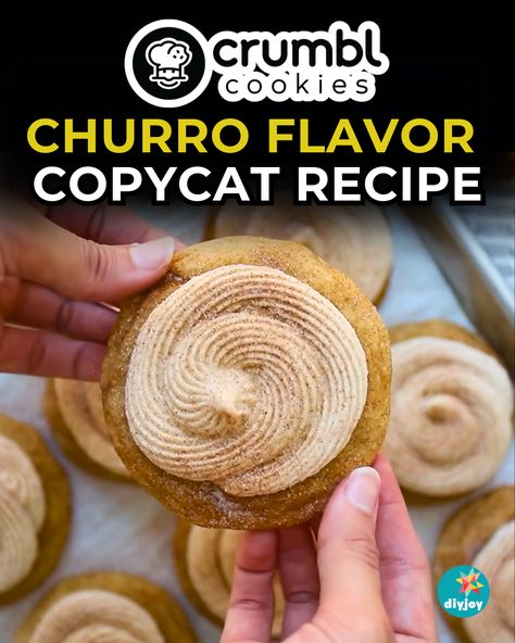 This churro flavor Crumbl cookie copycat recipe tastes just like the original or probably even better! Find the recipe here. Copycat Crumbl Churro Cookie, Churro French Toast Sticks, Churro French Toast, Cornbread Muffins Recipe, Bacon Chili, French Toast Sticks, Slushie Recipe, Cookies Ingredients, Best Dessert Recipes