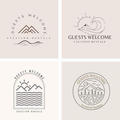 I love designing logos for short term rentals, Airbnb hosts, and small business onwers! The logos are created by me and can be used for multiple things, such as business cards, social media branding, welcome poster branding, and custom products for your short term rental. Use them on coffee mugs, guestbooks, welcome guides, custom soaps, and more! At checkout please include the following: - Your name / brand name - Your slogan (optional) - Your email address - Airbnb listing or photos of your li Short Term Rental Logo, Vacation Rental Logo, Airbnb Logo Design, Beach House Logo, Cabin Logo, Airbnb Logo, Property Logo, Church Logo, Media Branding