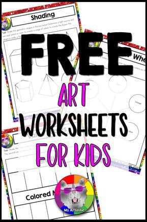 Free Art Worksheets, Upper Elementary Art, Cute Art Projects, Art Sub Plans, Art Handouts, Color Wheels, Art At Home, Value In Art, Art Worksheets