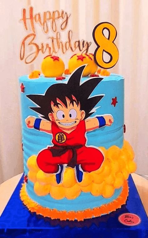 Dragon Ball Birthday Cake Ideas Images (Pictures) Dragon Ball Cake Birthdays, Dragon Balls Cake, Dragon Ball Z Cake Goku, Dragon Ball Cake Ideas, Goku Cake Ideas, Goku Cake Dragonball Z, Dragon Ball Z Cake Birthdays, Goku Birthday Cake, Ball Cake Design