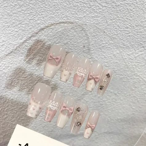 China Nails, Ballet Nails, French Manicure Nails, Nail Type, Really Cute Nails, Nails Set, Nail Patterns, Nail Length, Nail Supplies