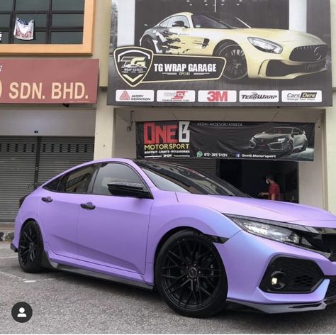 Honda Civic Aesthetic Interior, Wrapped Honda Civic, Purple Honda Civic, Pink Honda Civic, Wallpapers Baddie, Baddie Cars, Tattoo Baddie, Honda Civic 2008, A3 Hatchback