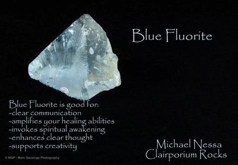 Blue Fluorite Blue Fluorite Meaning, Blue Fluorite Crystal Meaning, Spiritual Fluorite Gemstone Beads Jewelry, Spiritual Fluorite Gemstone Jewelry, Healing Crystals Meanings, Purple Fluorite, Blue Fluorite Crystal, Fluorite Crystals For Gifts, Spiritual Style, Chakra Healing Crystals