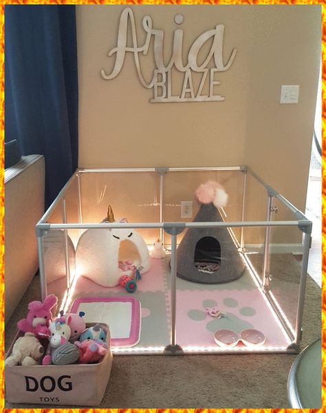 Pet Crates, Dog Room Decor, Puppy Pens, Dog Bedroom, Puppy Room, Bunny Room, Pet Bunny Rabbits, Dog Spaces, Indoor Rabbit