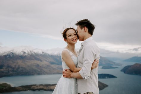 Roy's Peak Wanaka, New Zealand - Your dream Elopement & Wedding Queenstown Wedding, Lake Wanaka, Destination Wedding Locations, Queenstown, Post Wedding, Elope Wedding, Wedding Locations, Rocky Mountains, Engagement Shoots