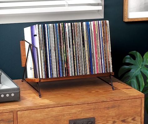 Vynil Record Holder, Vinyl Holder, Album Holder, Magazine Display, Vinyl Record Holder, Countertop Display, Wooden Organizer, Vinyl Record Storage, Record Holder