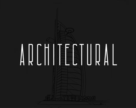 Architectural Free Font Architectural Font, Architecture Typography, Architectural Lettering, Modern Fonts Free, Fonts Handwriting Alphabet, Minimal Graphic Design, Minimal Font, Free Calligraphy Fonts, Free Commercial Fonts