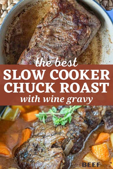 Slow Cooker Chuck Roast, Crock Pot Beef Roast, Beef With Potatoes, Roasted Potatoes And Carrots, Chuck Roast Recipes, Pot Roast Crock Pot Recipes, Easy Pot Roast, Slow Cooker Roast Beef, Best Beef Recipes