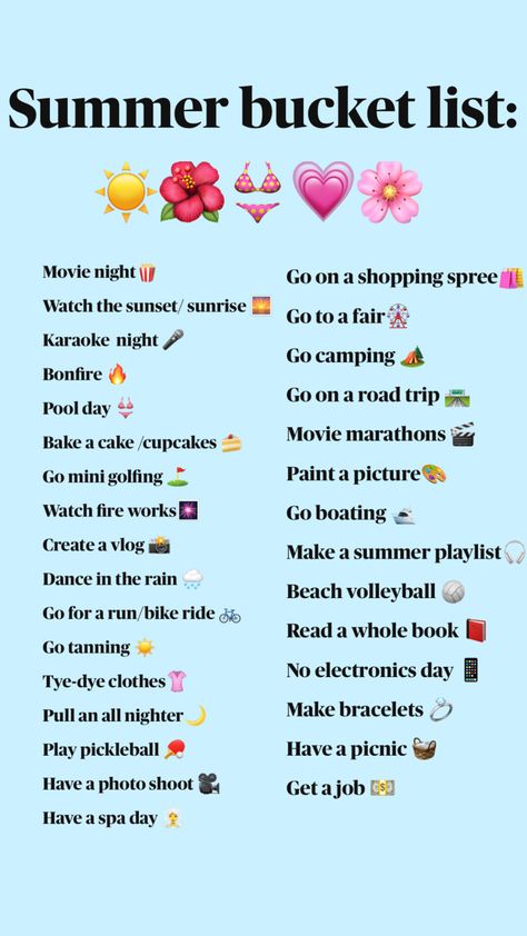 Stuff to do when you’re bored or just want to do something in summer! Vlog Ideas, Cupcake Painting, Pulling An All Nighter, Summer Playlist, Fire Works, Spa Gift Box, Summer Bucket List, Pool Day, Summer Plans