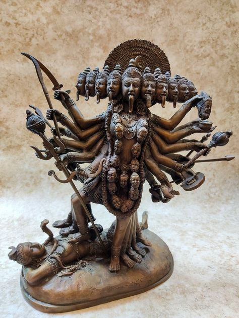 Kali Shiva, Kali Statue, Mother Kali, Antique Statue, Kali Goddess, Shiva Statue, Devotional Books, Goddess Statue, Hindu Mythology