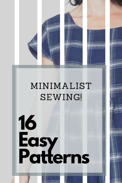 Minimalist Sewing Patterns for Women. Here are 16 beautiful and simple sewing patterns for women. Make these beautiful minimalist woman's clothes for a perfect curated closet. Create your very own capsule wardrobe! Easy Sew Womens Clothes, Simple T Shirt Pattern, Simple Top Pattern Free, Simple Women’s Dress Pattern, Wardrobe By Me Patterns, Free Womens Shirt Sewing Pattern, Sewing Shirt Patterns For Women, Summer Sewing Patterns For Women, Sew Shirts For Women