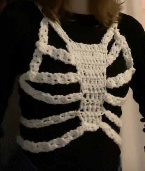 Ribcage Crochet, Crochet Ribcage, Ribcage Corset, Rib Cage, Top Pattern, Crochet Clothes, Knitting, Crochet, Pattern