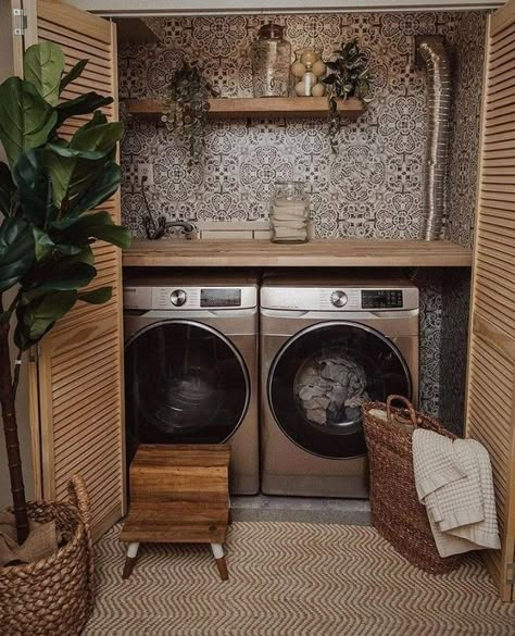 Laundry Room Closet Ideas, Chic Kitchen Ideas, Build Laundry Room, Room Closet Ideas, Laundry Room Shelving Ideas, Room Shelving Ideas, Laundry Room Shelving, Laundry Closet Makeover, Laundry Room Decor Ideas