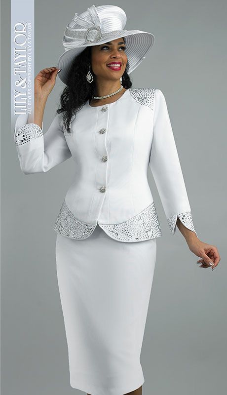 White dress suits for women