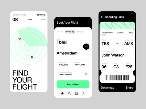 Airplane App, App Homepage, Flight Booking App, Mad Design, Ui Ux App, Flight Booking, Booking App, Airplane Tickets, Design Challenge