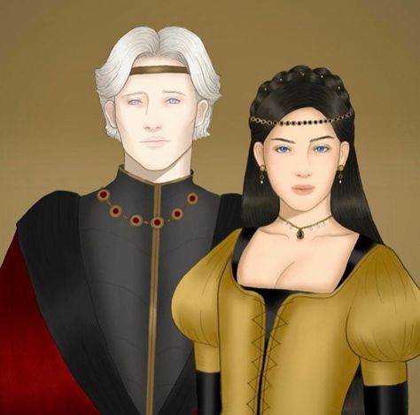 Aemon Targaryen And Jocelyn Baratheon, Jocelyn Baratheon, Targaryen Hair, Aemon Targaryen, A Storm Of Swords, House Baratheon, Inheritance Cycle, Eve Best, Silver Blonde Hair