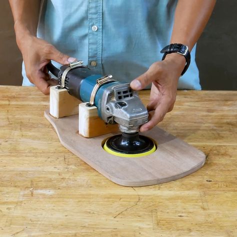 Wood Sanders Power Tools, Angle Grinder Wood Carving Art, Diy Furniture Paint, Angle Grinder Belt Sander, How To Use An Angle Grinder, Wood Sanders, Angle Grinder Stand, Outdoor Furniture Ideas Backyards, Bench Sander